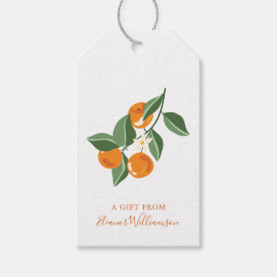 Sinaasappelbloesem Een Geschenk Van Aangepaste Naa Cadeaulabel
