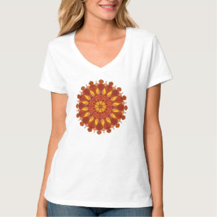 Sinaasappelbloesem Mandala T-shirt