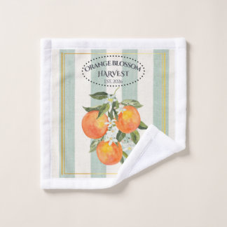 Sinaasappelbloesem - Mediterraan Citrus Label Washandje