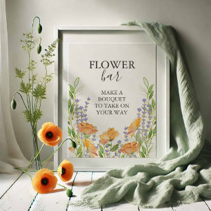 Sinaasappelbloesembalkkaart bord poster