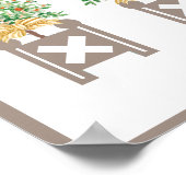 Sinaasappelboom Topiary Beige Chinoiserie kunstpr Poster (Hoek)