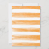 Sinaasappelkleurige citrus botanische groene douch bedankkaart (Achterkant)