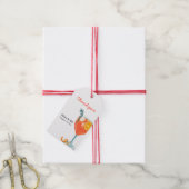 Sinaasappelkocktail Mexicaans Bruiloftsfeest Cadeaulabel (Met Touw)