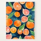 Sinaasappels Aangepaste naamplanner Planner (Achterkant)