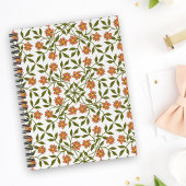 Sinaasappels bloemen, bloemenmotief, groen, boho planner