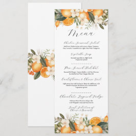 Sinaasappels Bloemen Citrusbloemen Menu Huwelijk