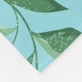 Sinaasappels, bloemen: naadloos textielpatroon. fleece deken (Hoek)