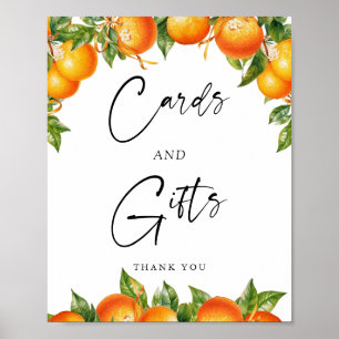 Sinaasappels Citroen Citrus Kaarten en geschenken  Poster