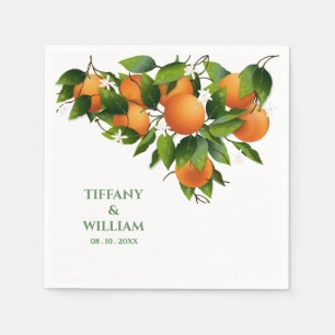 Sinaasappels Citrus Fruit Cocktail Party servetten