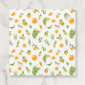 Sinaasappels Citrus Vrijgezellenfeest Dank u Bedankjes Labels (Achterkant)