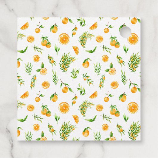 Sinaasappels Citrus Vrijgezellenfeest Dank u Bedankjes Labels (Achterkant)