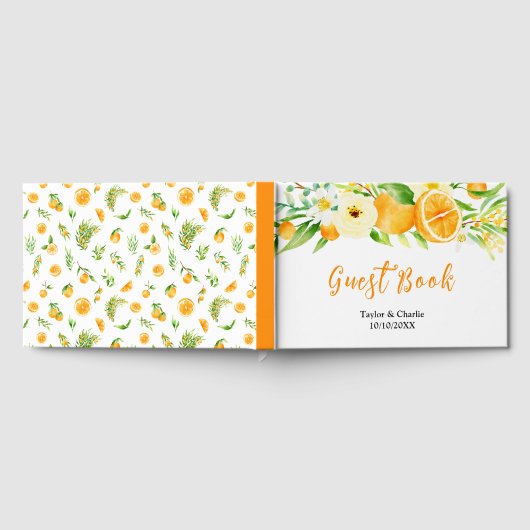 Sinaasappels Citrus Wedding Gastenboek (Volledig)