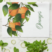 Sinaasappels Citrusvruchten Botanisch Theedoek (Gevouwen)