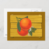 Sinaasappels Crate Art Briefkaart (Voorkant / Achterkant)