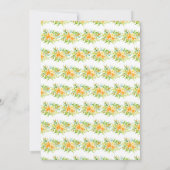 Sinaasappels en Bloemen Verjaardag Kaart (Achterkant)