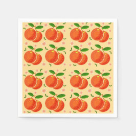 Sinaasappels en bloesems servet