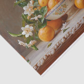 Sinaasappels en Bloesems Stilleven Schilderen Deco Tissuepapier (Detail)