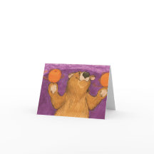 Sinaasappels en een Beer / Note Kaart