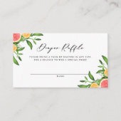 Sinaasappels en graafmachines DRUKWarm Informatiekaartje (Voorkant)