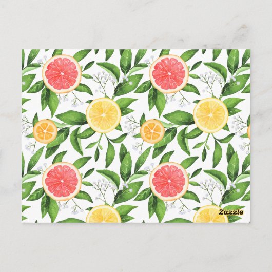 Sinaasappels en grapefruits Advice for the Bride-t Briefkaart (Achterkant)