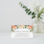 Sinaasappels en Greenery Display Shower-behuizing Informatiekaartje (Staand voorkant)
