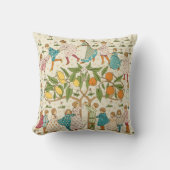 Sinaasappels en luiers Nursery Rhyme Pattern Kussen (Voorkant)