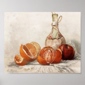 Sinaasappels en wijnfles | E. Meyner Poster (Voorkant)