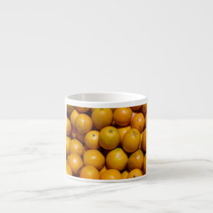 Sinaasappels fruit Florida markt sinaasappel Espresso Kop