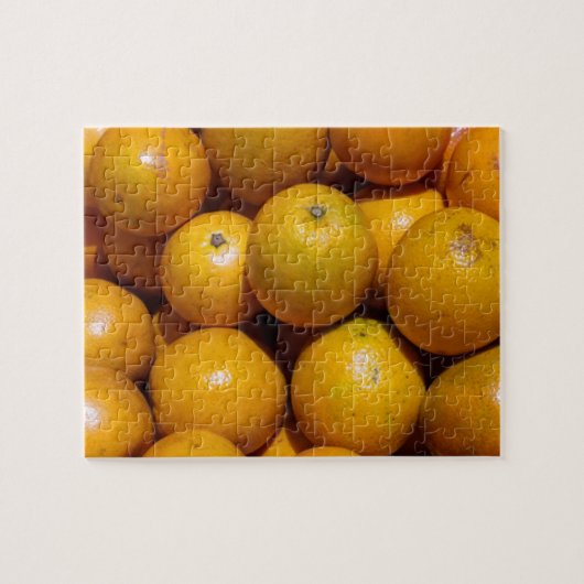 Sinaasappels fruit Florida markt sinaasappel Legpuzzel (Horizontaal)