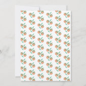 Sinaasappels Hand Drawn Citrus Greenery Wedding Kaart (Achterkant)