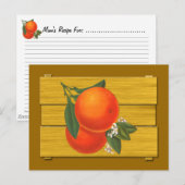 Sinaasappels kaart voor kunstontvangst (Voorkant / Achterkant)