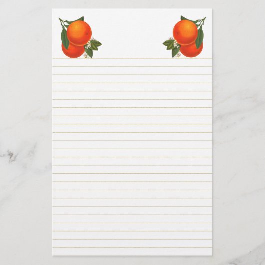 Sinaasappels  krat kunst briefpapier bekleed (Voorkant)