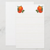 Sinaasappels  krat kunst briefpapier bekleed (Voorkant / Achterkant)