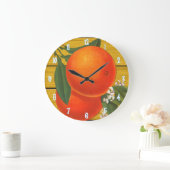 Sinaasappels kunstwandklok grote klok (Huis)