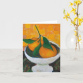 Sinaasappels Notecard Kaart (Gele Bloem)