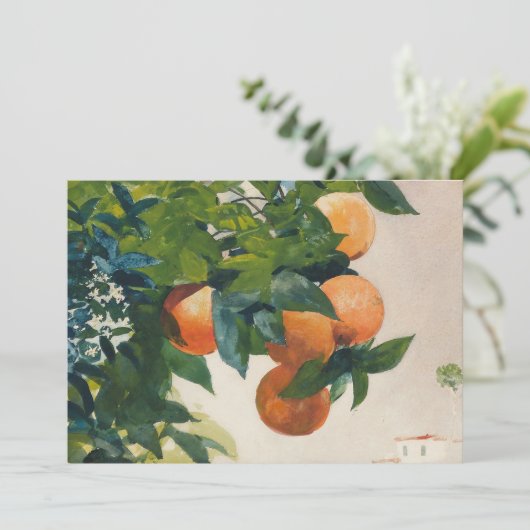 Sinaasappels op een tak | Winslow Homer (Staand voorkant)