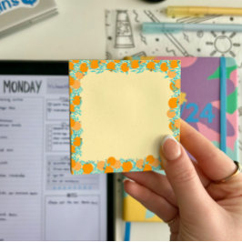 Sinaasappels patroon Postit Opmerkingen 7,6 x 7,6  Post-it® Notes