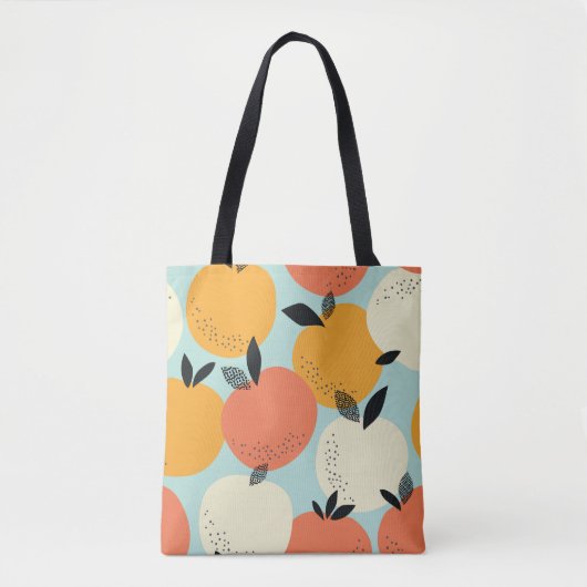 Sinaasappels Pattern: Levendig naadloos ontwerp. Draagtas (Voorkant)