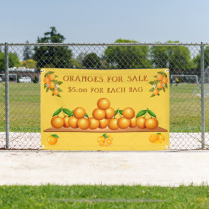 Sinaasappels personaliseren voor verkoop Oranje gr Spandoek