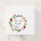 Sinaasappels Pop het als ze baby shower pop Bedankjes Labels (In situ)