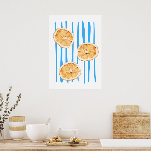 Sinaasappels Poster (Keuken)