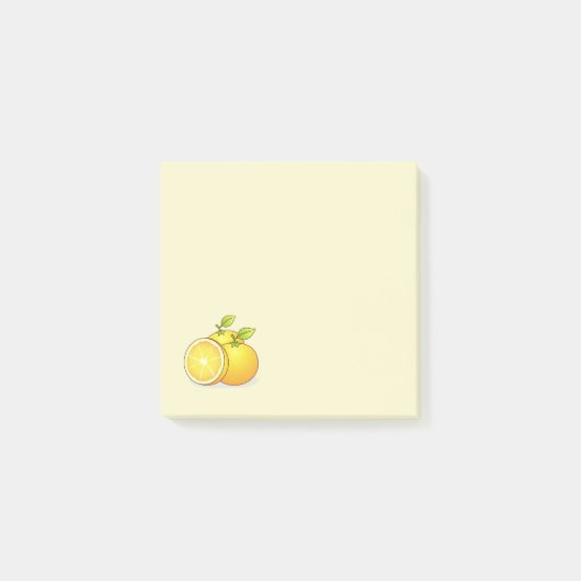 Sinaasappels schattig fruit post-it® notes (Voorkant)