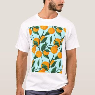 Sinaasappels takken, citrus print. t-shirt