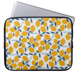 Sinaasappels, tangerines: bloemmotief. laptop sleeve
