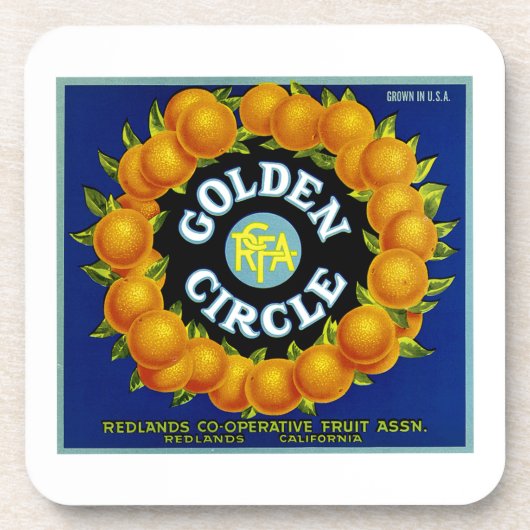 Sinaasappels van de Gouden Cirkel Bier Onderzetter (Voorkant)