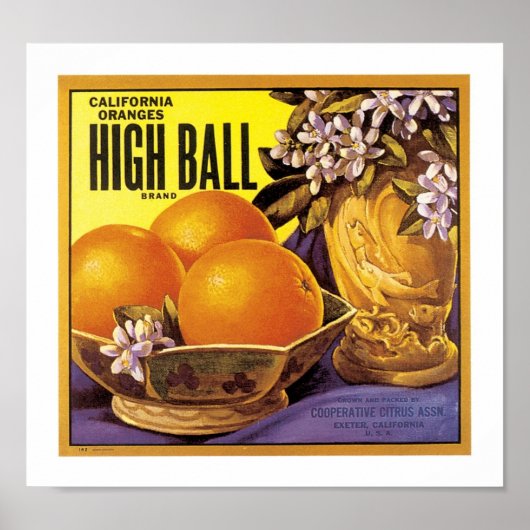 Sinaasappels van High Ball California Poster (Voorkant)