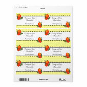 Sinaasappels Vercanning of Zeeplabel Etiket (Full Sheet)