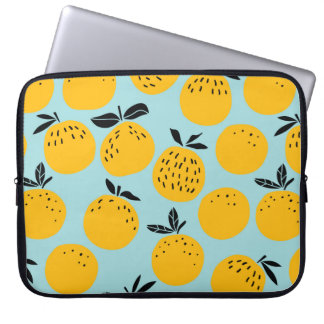 Sinaasappels vruchten naadloos patroon laptop sleeve