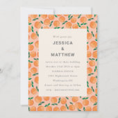 Sinaasappels Waterverf Boho Wedding Kaart (Voorkant)