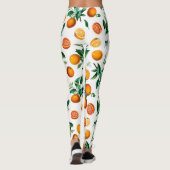 Sinaasappels White Fruit gepatterd | LEGGINGS (Achterkant)